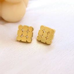 Perfectly Average Circle Square Studs-32