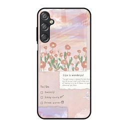 QRIOH Floral Printed Lightweight Silicone Samsung Galaxy M15 5G Glass Back Case-picture-20