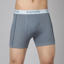 Levi's Blue Cotton Solid Trunks-image-36
