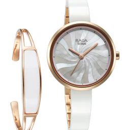 Titan 95253KD01F Raga Memoirs Analog Watch for Women with Bracelet-25
