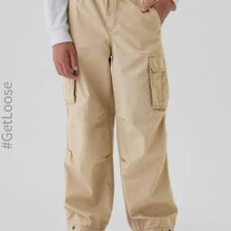 GAP Boys Khaki Cotton Solid Joggers-image-87