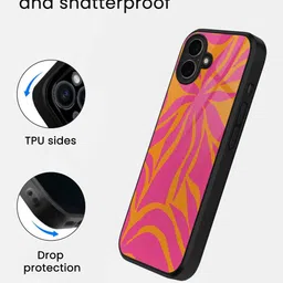 macmerise Abstract Printed iPhone 16 Back Case Mobile Accessories image 3