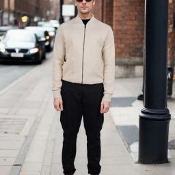 celio* Beige Solid Regular Fit Cotton Sweatshirt-image-0