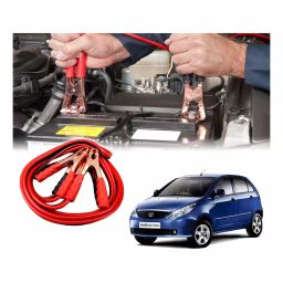 Auto Pearl 1.83 m (6 Ft) 500 A Heavy Duty Anti Tangle Battery Jumper Booster Cables for Tata Vista (Pack of 2)-image-95