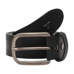 BULCHEE Black Leather Casual Belt for Men-picture-35