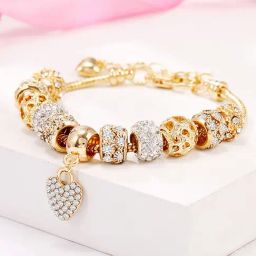 Peora Stylish Gold Plating Synthetic Stone & Beads Bracelets-image-25