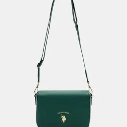U.S. Polo Assn. Green Logo Sling Handbag-image-33