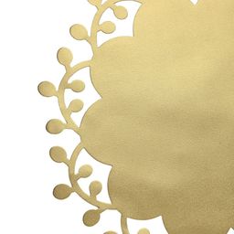 HOSTA HOMES Set Of 6 Gold-Coloured Solid Round-Shaped Placemats image 5