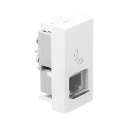 Legrand Telephone Socket with Shutter Allzy 1 Module Glossy White, 6811 30 (Pack of 20 Pcs)-15