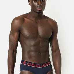 OLWEN Mid-Rise Cotton Hipster Briefs 2004-BRIEF-PO1-NAVY-S-picture-16