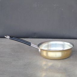 Indian Bartan Brass Fry Pan With Kalai - 1000 ml-image-85