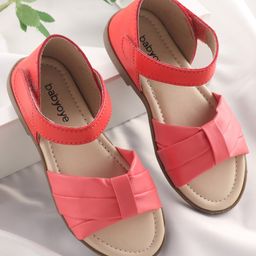 Babyoye Sandals with Velcro Closure - Pink-picture-27