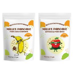 Littlecherrymom Calcium Rich Pancake Combo - Ragi Choco Banana + Ragi Apple - 175 g Each-image-51