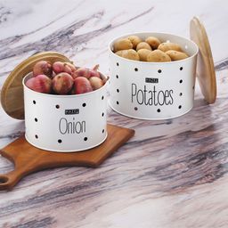 HAZEL Potato Onion Storage Container for Kitchen Onion and Potato Container, Set of 2-image-52