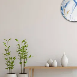 THE QUIRKY HOME White A Touch Of Elegance Printed Ceramic Wall Plate With Table Stand-53