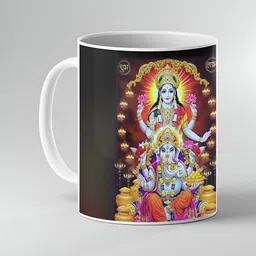Keviv White & Black Text or Slogans Printed Ceramic Glossy Mugs Set of Cups and Mugs-picture-3