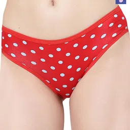 Docare Pack Of 2 Printed Cotton  Hipster Briefs  Yummy Panty-Red-Royal Blue-image-94