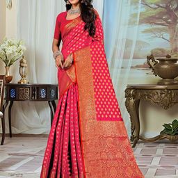 Anouk Rustic Ethnic Motifs Zari Woven DesignBanarasi Saree-picture-48