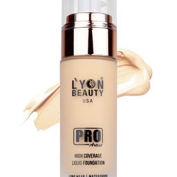 Lyon Beauty USA Pro Artist High Coverage Foundation 50ml- White Ivory-01-21