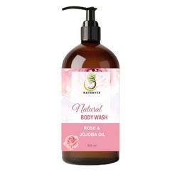 NATSBYTE Natural Radiant Body Wash With Rose & Jojoba Oil For Hydration - 300 ml-16