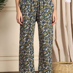 TAG 7 Pack Of 2 Printed Cotton Mid-Rise Lounge Pants-image-74