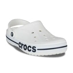 Crocs White & Black Croslite Clogs image 2