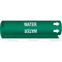 BRADY Plastic Pipe Marker Water Green and White 5 x 8 x 0.006 inch, 14J021-image-60