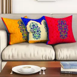 SEJ by Nisha Gupta Multicolor Cushion Covers - Set of 3-30