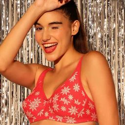 Clovia Red Non Wired Non Padded Full Coverage Bra-15