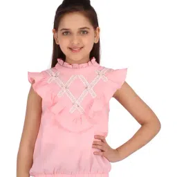 Cutecumber Kids Pink Embellished Top-image-81