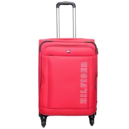 Tommy Hilfiger Bravo Red 4 Wheel Small Soft Cabin Trolley - 38.5 cm-image-16
