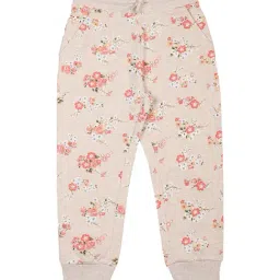 Plum Tree Kids Beige Floral Print Joggers-image-71