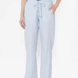 Mystere Paris Blue & White Striped Pyjamas-image-54