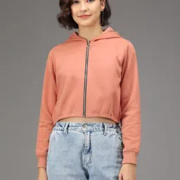 Kotty Peach Full Sleeves Hooded Sweatshirt-image-66