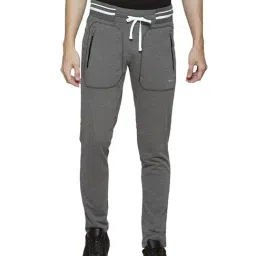 ALCIS Grey Regular Fit Trackpants-image-4