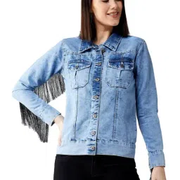 DOLCE CRUDO Light Blue Regular Fit Jacket-picture-34