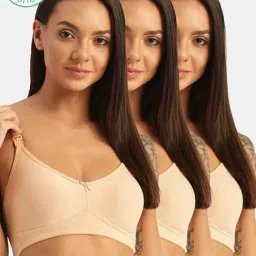 Inner Sense Beige Maternity Bra (Pack of 3)-image-33