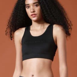 Only Black Scoop Neck Sports Bra-image-70