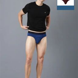 Force NXT Brown & Blue Cotton Regular Fit Briefs - Pack Of 2-image-22