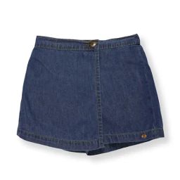 Kiddopanti Kids Blue Solid Denim Shorts-image-113