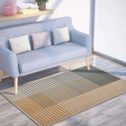 Presto Beige & Blue Polyester Washable Carpet-picture-15