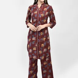 FFU Printed Three Quarter Sleeve Tunic & Trouser Co-Ords-picture-27
