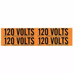 BRADY Conduit & Voltage Signs & Labels 4-1/8x1-1/8 inch, 61TJ52 (Pack of 5)-image-70