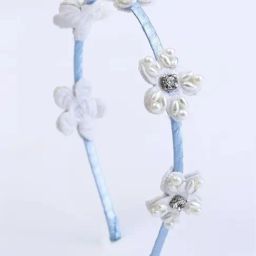 Choko Blue Floral Hair Bands-14