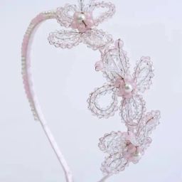 Choko Pink Floral Hair Bands-33