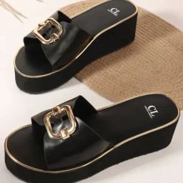 Carlton London Women's Black Casual Sandals-picture-29