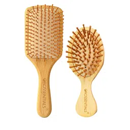 OROSSENTIALS Set Of 2 Wooden Hair Brush-74