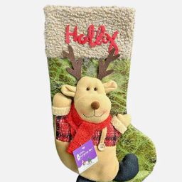 Little Surprise Box Christmas D¿cor Red Unisex Lettering Reindeer Christmas Stocking For Gifts-image-53