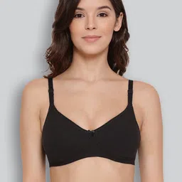 LYRA Black Combed Cotton Rich Full Coverage Spacer Bra-image-96