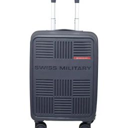 Swiss Military Spectrakey Grey Textured Small Hard Sided Cabin Trolley-33